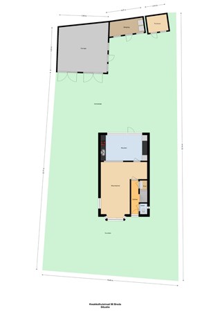 Floor plan - Kwakkelhutstraat 98, 4814 KR Breda 